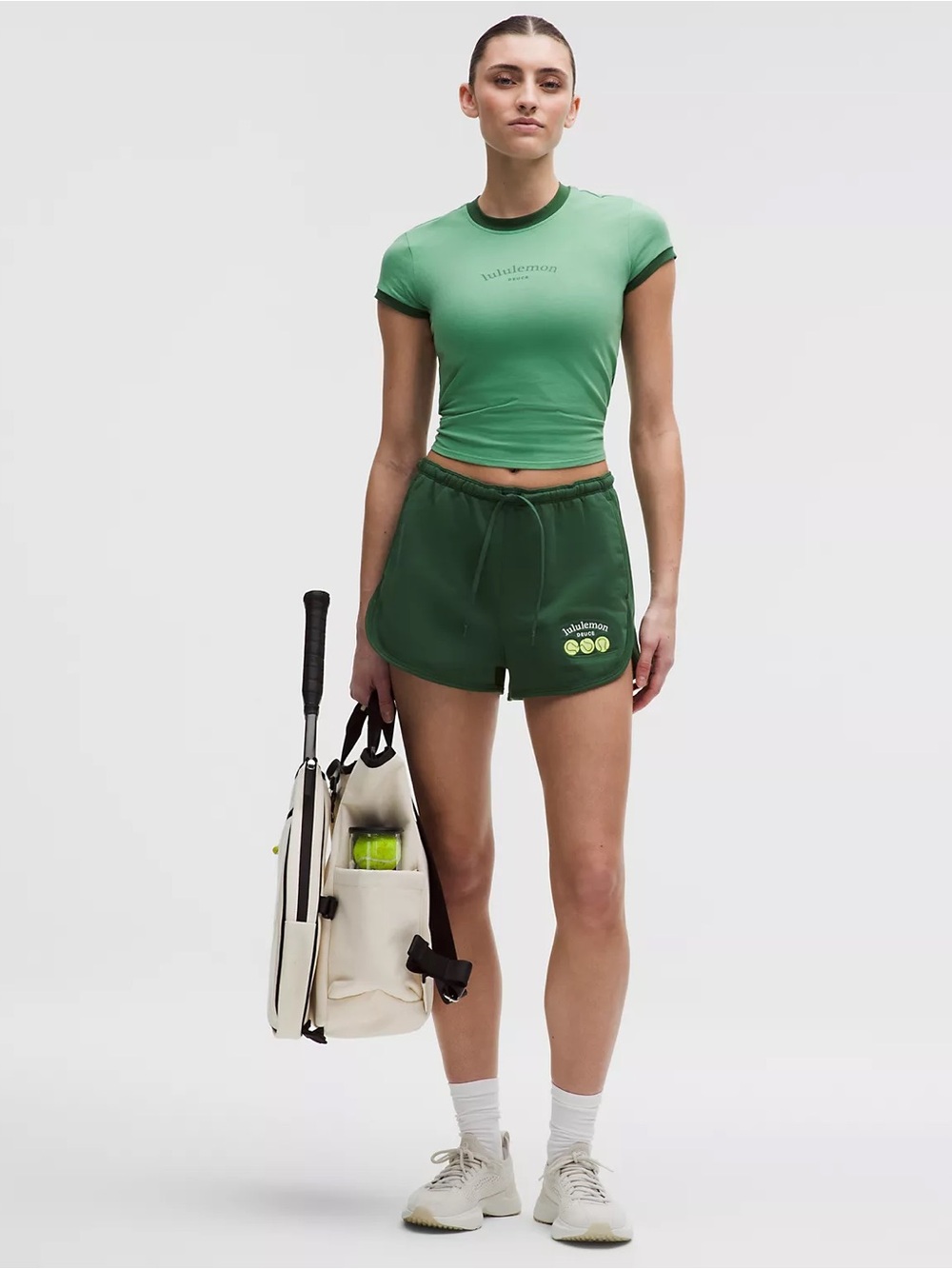 NWT Lululemon Cotton Terry High-Rise Short 2" Tennis Balls